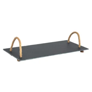 Slate Rope Handle Serving Platter
